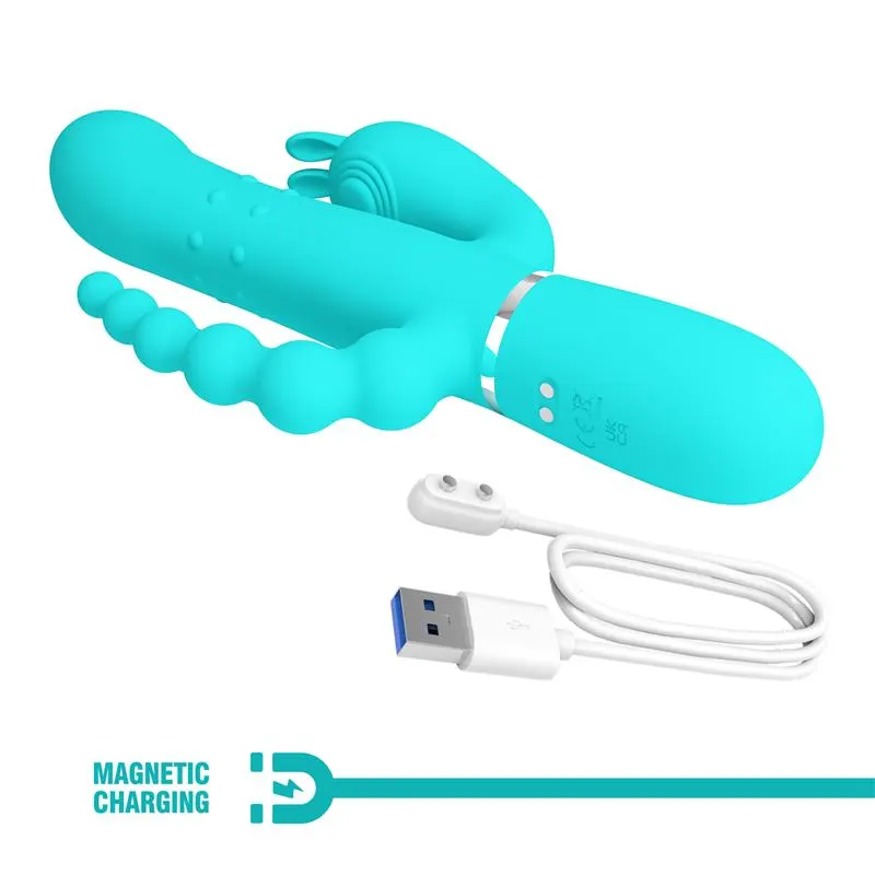 Cammy Vibrador con Bolas Rotadoras y Cadena Anal · PRETTYLOVE · Vibradores — Foto 9