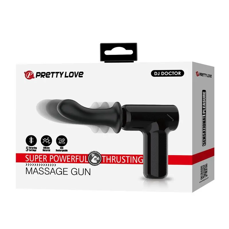Dj Doctor Pistola de Masaje Dildo Función Empuje Negro · PRETTYLOVE · Estimuladores de Clítoris — Foto 11