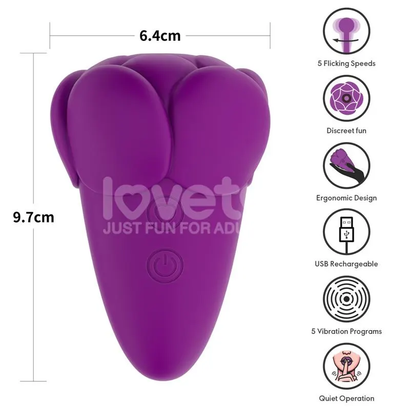 Flicker Estimulador con Flicking Púrpura · LOVETOY · Estimuladores de Clítoris — Foto 3