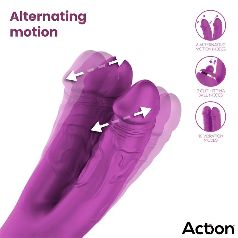 Nico Vibrador con Dildos Alternantes y Bola Percutora 4 Motores · ACTION · Vibradores — photo 3