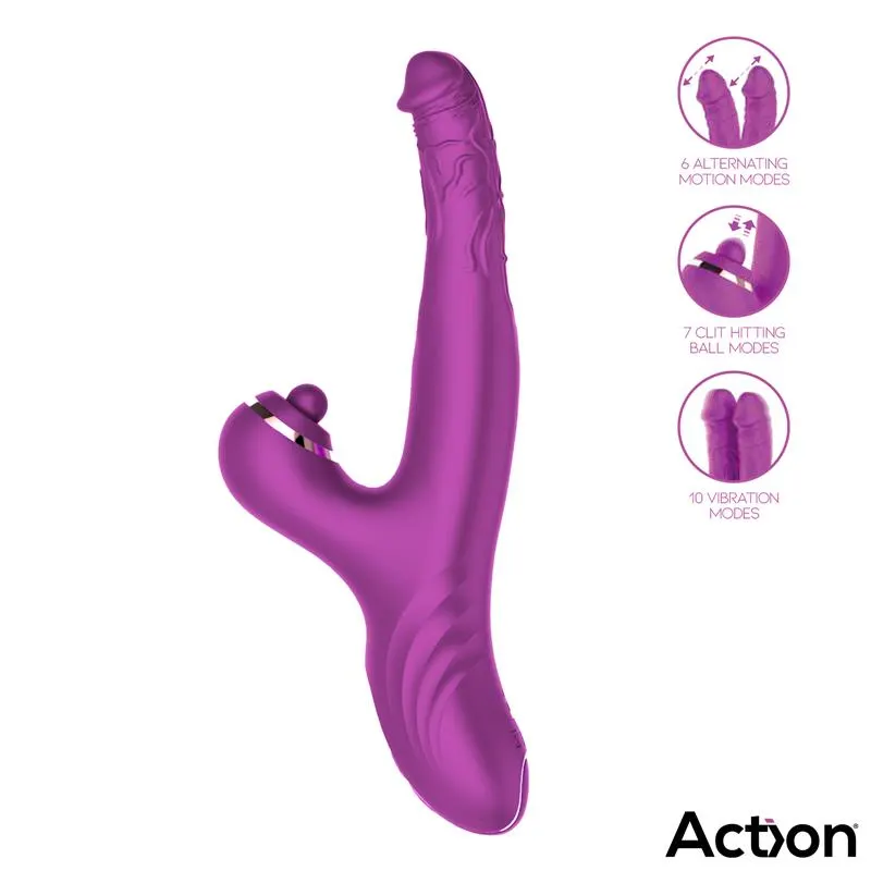 Nico Vibrador con Dildos Alternantes y Bola Percutora 4 Motores · ACTION · Vibradores — photo 7