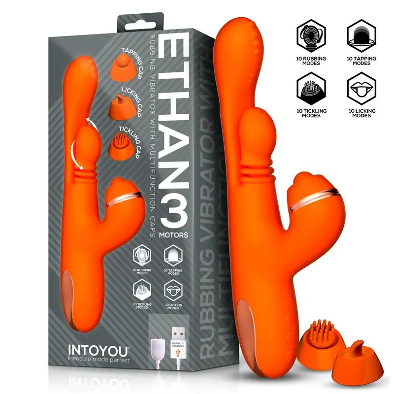 Ethan Vibrador Masaje 360º para el Punto G y Cabezales Intercambiables · INTOYOU · Vibradores