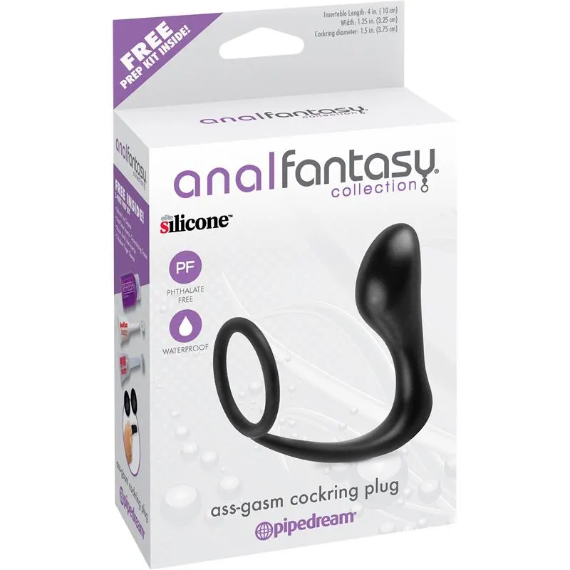 Plug Anal y Anillo Ass-Gasm Negro · ANAL FANTASY COLLECT. · Anal — photo 3