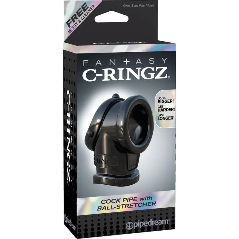 Fantasy C-Ringz Anillo con Ball-Strecher Color Negro · FANTASY C-RINGZ · Anillos para el Pene — photo 3