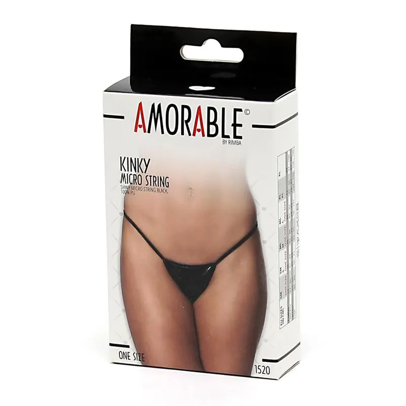 Micro Tanga Negro Talla Unica · AMORABLE · Tangas y Braguitas — photo 3