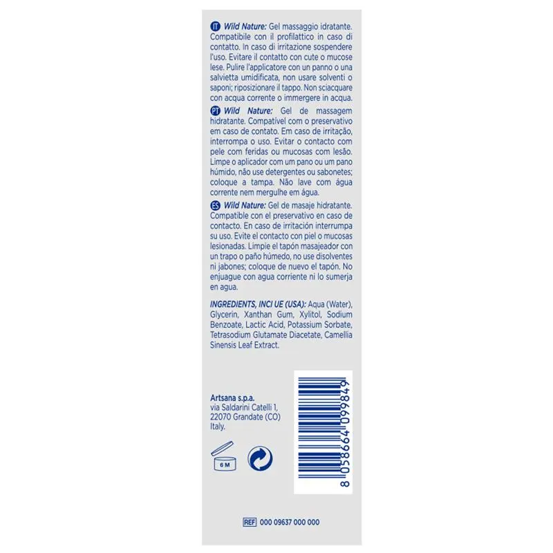 Gel de Masaje Wild Nature 200 ml · CONTROL · Cuidado Íntimo y Masaje — foto 3