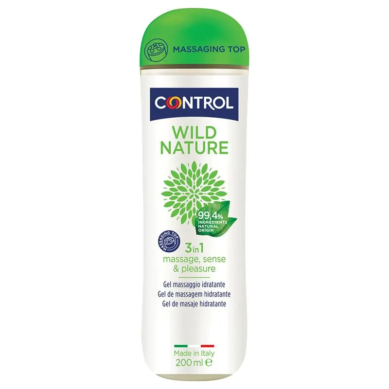 Gel de Masaje Wild Nature 200 ml · CONTROL · Cuidado Íntimo y Masaje