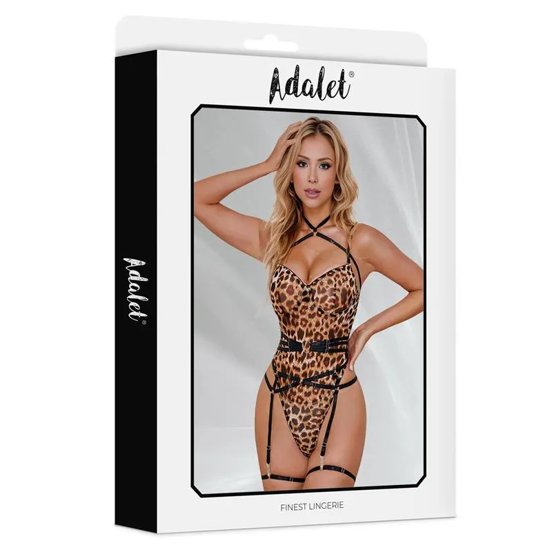 Helena Teddy Animal Print Leopardo · S/M · ADALET LINGERIE · Conjuntos y Bodies — Foto 3
