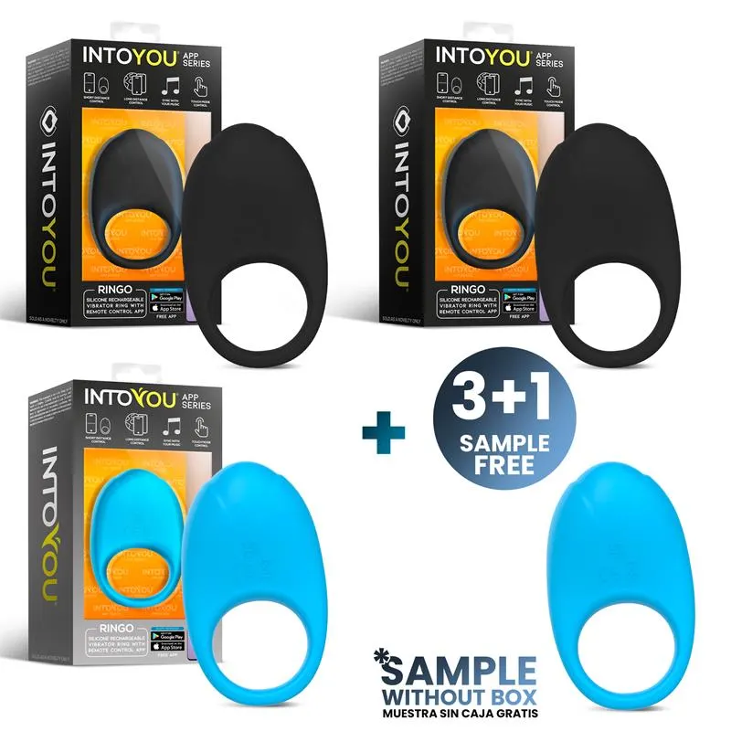 Pack 3+1 Ringo Ringo Anillo Vibrador con APP · INTOYOU APP SERIES · Accesorios y Sets