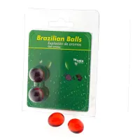 Set 2 Brazilian Balls Aroma Fresa y Chocolate · BRAZILIAN BALLS · Cuidado Íntimo y Masaje