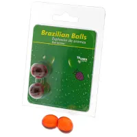 Set 2 Brazilian Balls Explosión de Aroma Fresa · BRAZILIAN BALLS · Cuidado Íntimo y Masaje