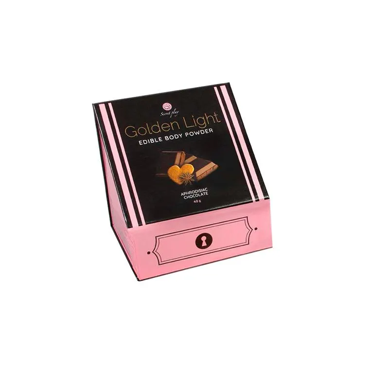 Kit Polvos 100% Comestibles y Plumero Sabor Chocolate, Canela y Jengibre · SECRET PLAY · Cuidado Íntimo y Masaje — photo 4