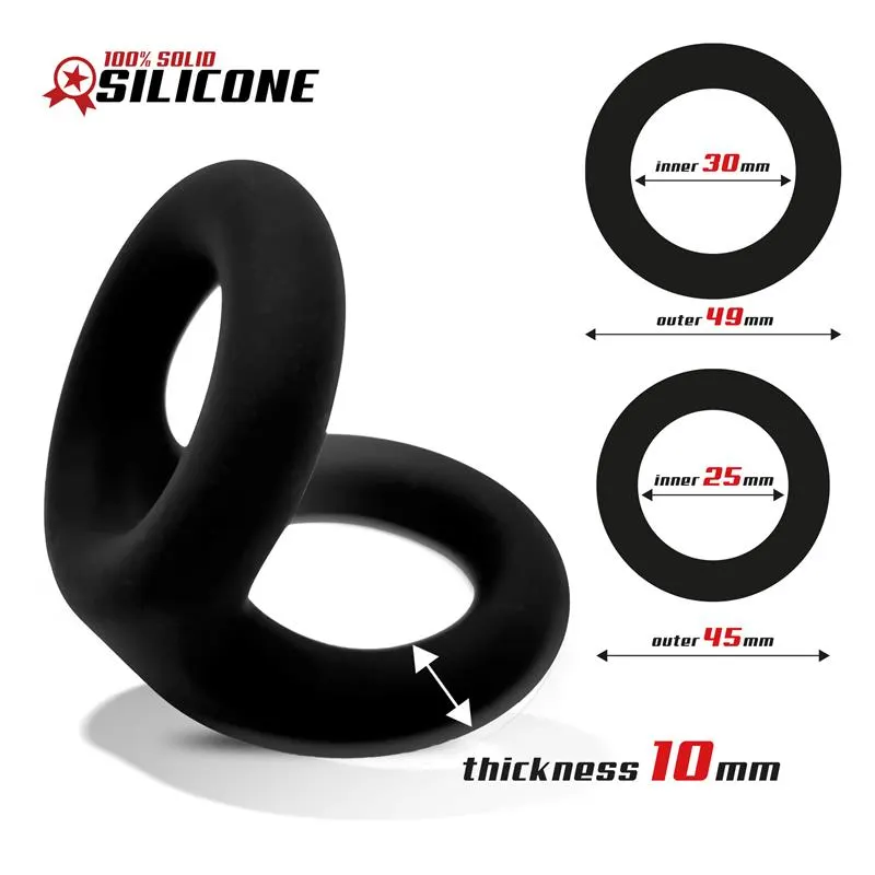Anillo Doble para el Pene Silicona Solida 2.5 / 3 cm · BEAST RINGS · Anillos para el Pene — Foto 3