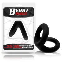 Anillo Doble para el Pene Silicona Solida 2.5 / 3 cm · BEAST RINGS · Anillos para el Pene