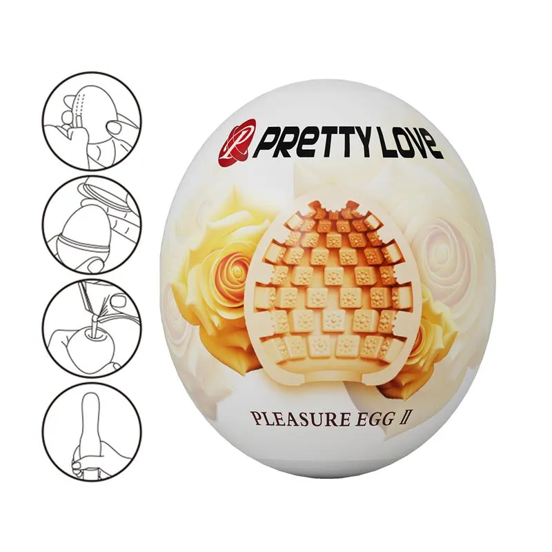 Huevo Masturbador Pleasure Egg II Naranja · PRETTYLOVE · Masturbadores Él — photo 7