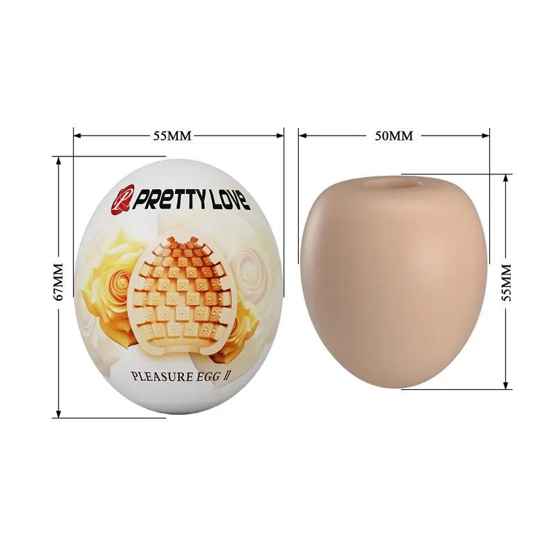 Huevo Masturbador Pleasure Egg II Naranja · PRETTYLOVE · Masturbadores Él — photo 8