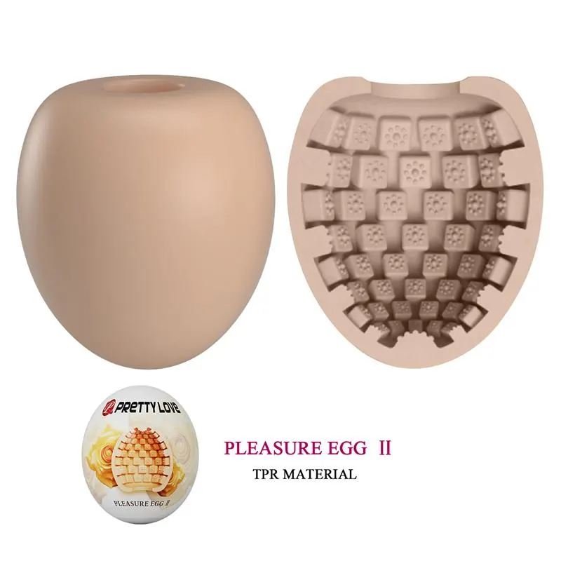 Huevo Masturbador Pleasure Egg II Naranja · PRETTYLOVE · Masturbadores Él