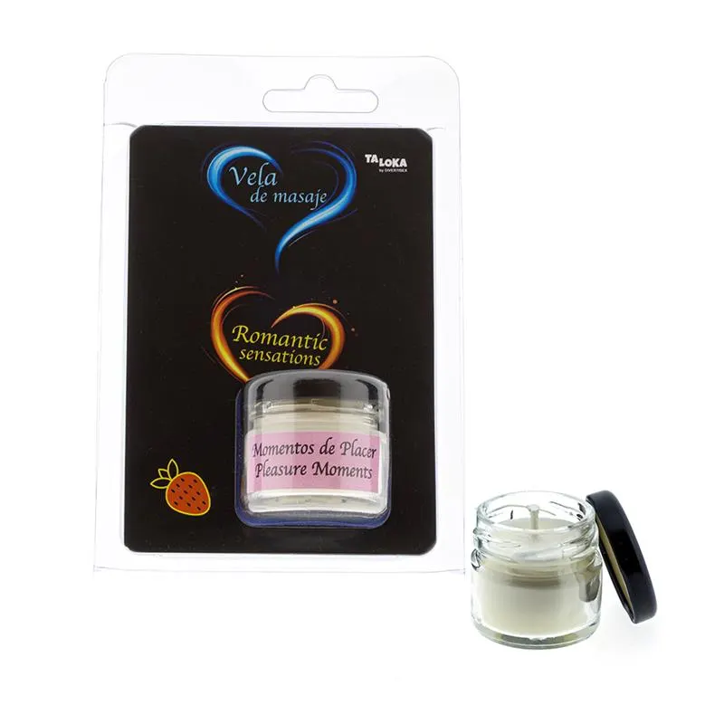 Vela de Masaje Aroma Fresa 30 ml · TALOKA · Cuidado Íntimo y Masaje
