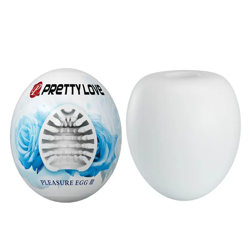 Huevo Masturbador Pleasure Egg III Blanco · PRETTYLOVE · Masturbadores Él — Foto 2
