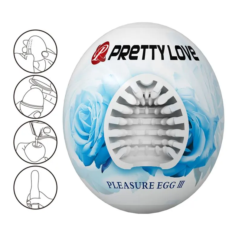 Huevo Masturbador Pleasure Egg III Blanco · PRETTYLOVE · Masturbadores Él — Foto 7