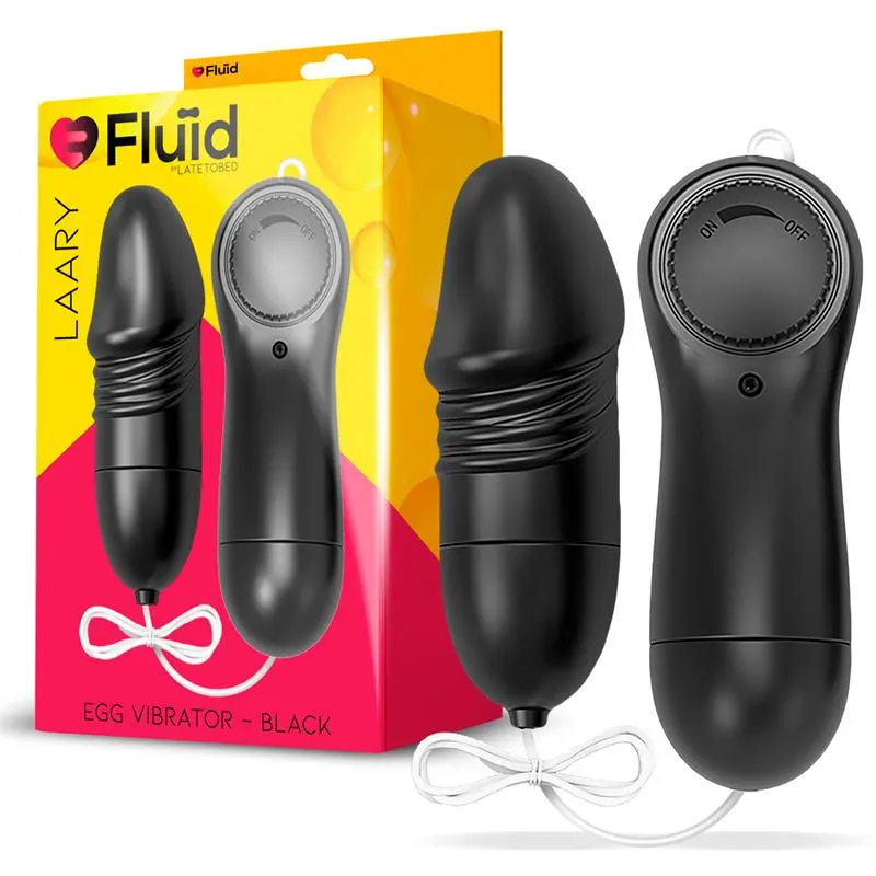 Laary Huevo Vibrador Multi Velocidad Control Remoto Negro · FLUÏD · Huevos y Balas Vibradoras