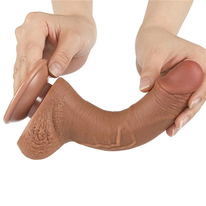 Dildo con Piel Retractil Bronceado · LOVETOY · LOVETOY · Dildos — photo 2