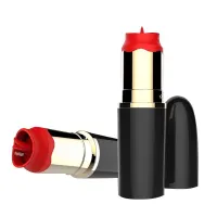 Estimulador de Pintalabios con Lengua Estimuladora USB Negro · A-GUSTO · Estimuladores de Clítoris