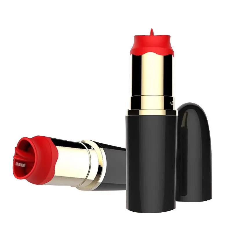 Estimulador de Pintalabios con Lengua Estimuladora USB Negro · A-GUSTO · Estimuladores de Clítoris