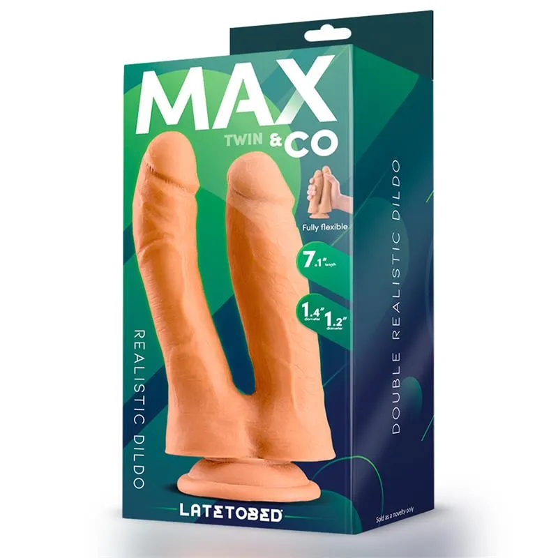 Twin Dildo Doble Realista 7.1 Natural · MAX & CO · Dildos — Foto 4