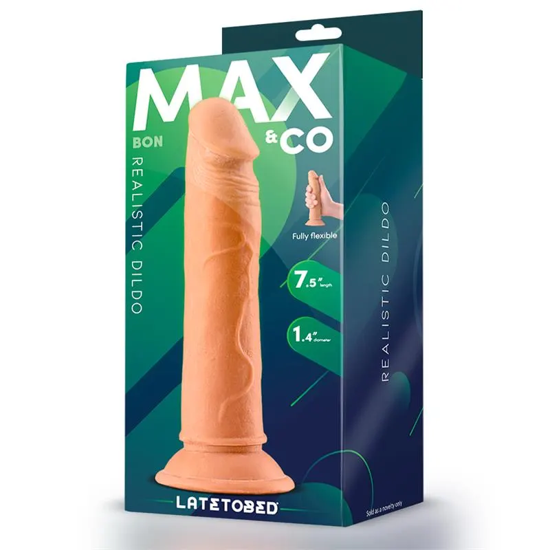Bon Dildo Realista con Ventosa 7.5 Natural · MAX & CO · Dildos — Foto 4