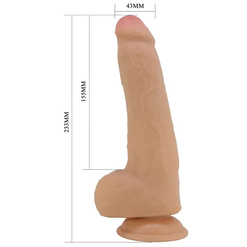 Dildo Realista con Piel Deslizante Retractil 23.3 cm · PRETTYLOVE · Dildos — Foto 5