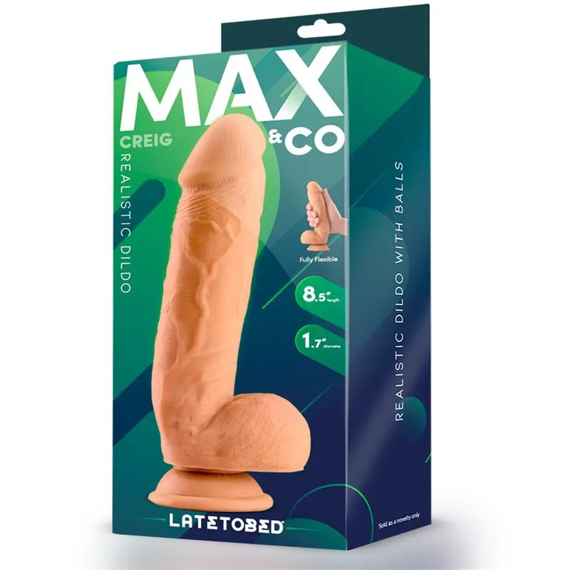 Creig Dildo Realista con Testículos 8.5 Natural · MAX & CO · Dildos — Foto 4
