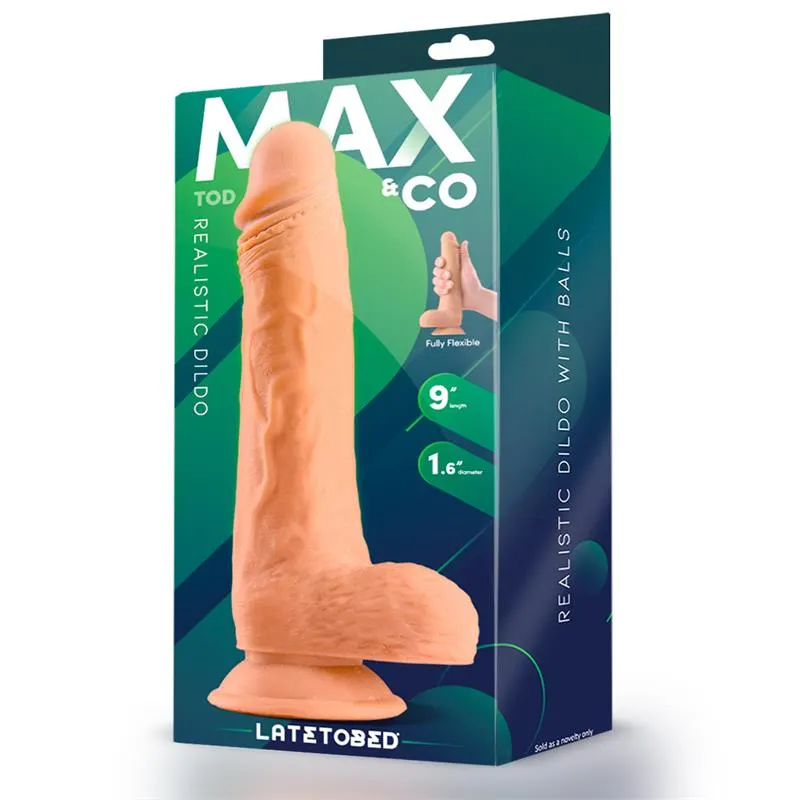 Tod Dildo Realista con Testículos 9 Natural · MAX & CO · Dildos — photo 4