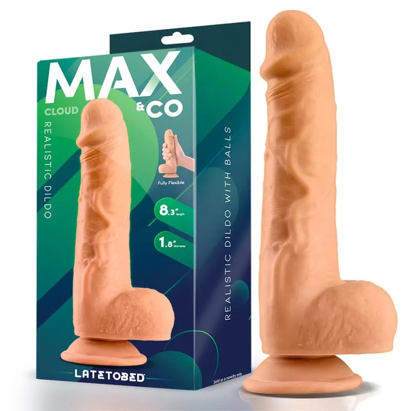Cloud Dildo Realista con Testículos 8.3 Natural · MAX & CO · Dildos