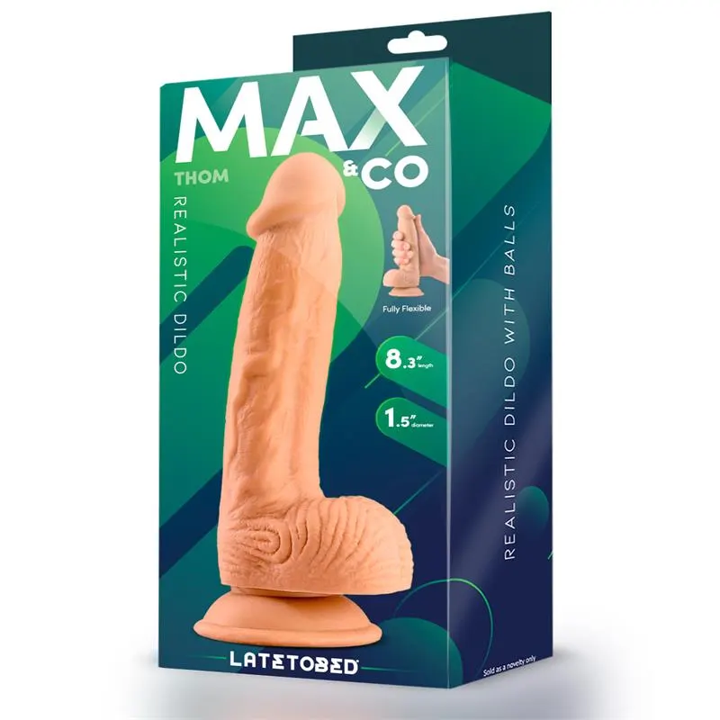 Thom Dildo Realista con Testículos Natural 8.3 · MAX & CO · Dildos — photo 4