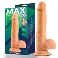 Dean Dildo Realista con Testículos 8.5 Natural · MAX & CO · Dildos