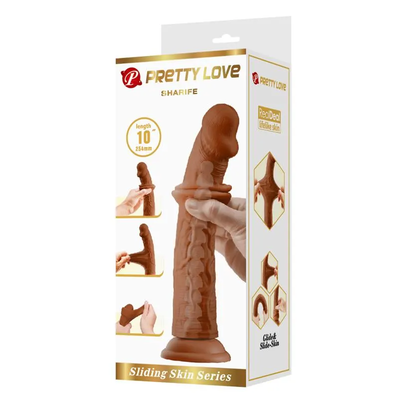 Sharife Dildo con Piel Deslizante-Retractil 25 cm · PRETTYLOVE · Dildos — Foto 9
