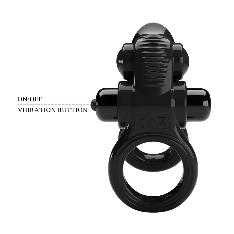 Passionate Anillo Doble para el Pene con Vibración · PRETTYLOVE · Anillos para el Pene — Foto 5