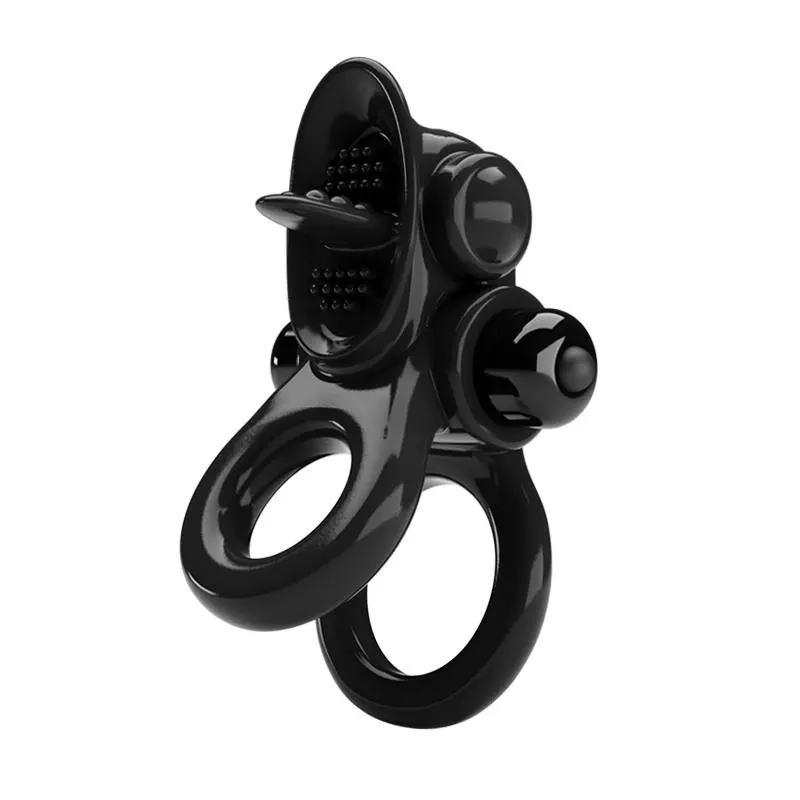 Passionate Anillo Doble para el Pene con Vibración · PRETTYLOVE · Anillos para el Pene