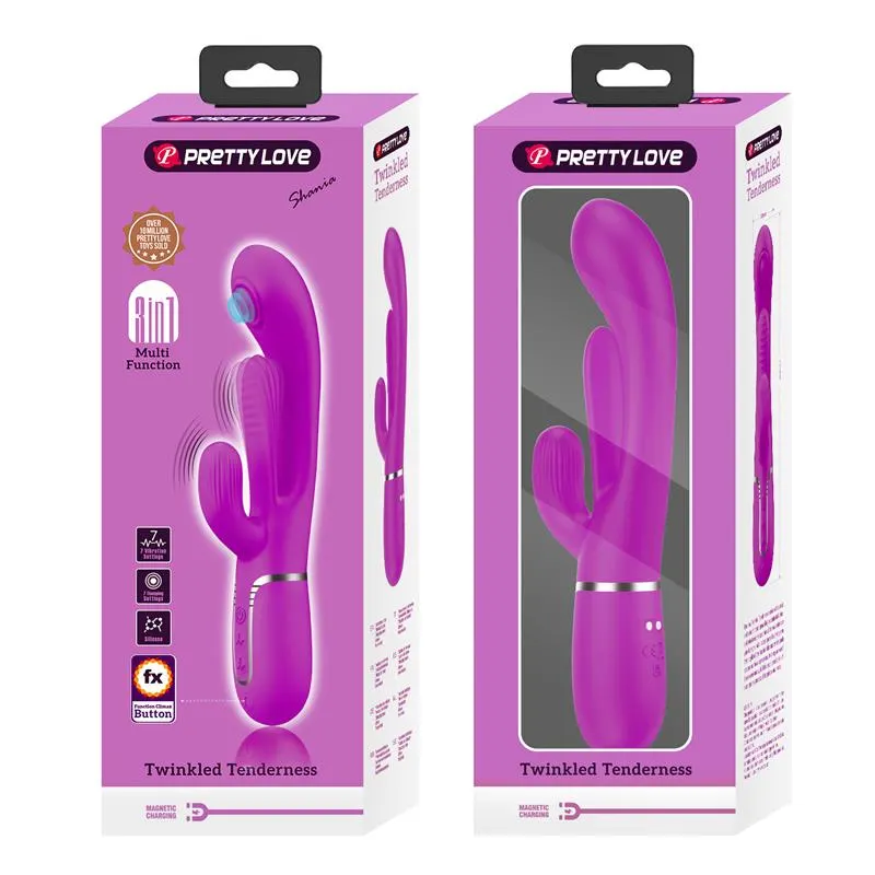 Shania Vibrador con Lengua y Thumping · PRETTYLOVE · Vibradores — photo 10