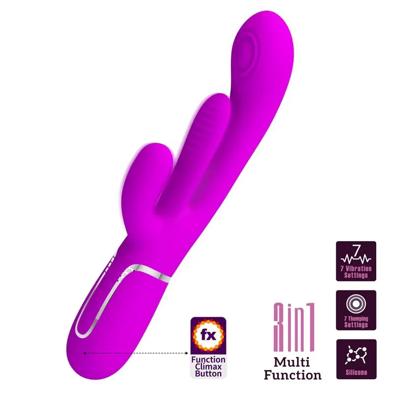 Shania Vibrador con Lengua y Thumping · PRETTYLOVE · Vibradores