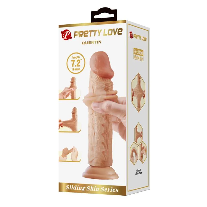Dildo con Piel Deslizante Retractil 18.4 cm · PRETTYLOVE · Dildos — photo 6
