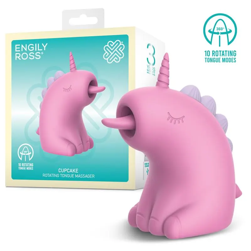 Cupcake Estimulador con Lengua Rotadora 360º · ENGILY ROSS · Estimuladores de Clítoris