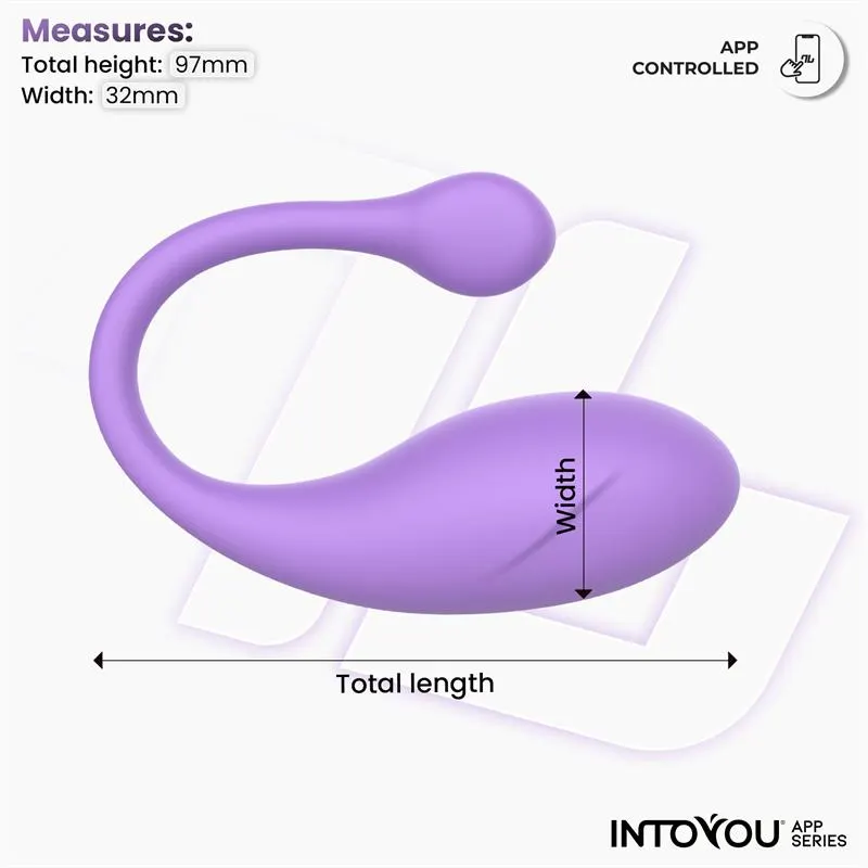 Bulby Huevo Vibrador con APP Lavanda · INTOYOU APP SERIES · Huevos y Balas Vibradoras — Foto 9