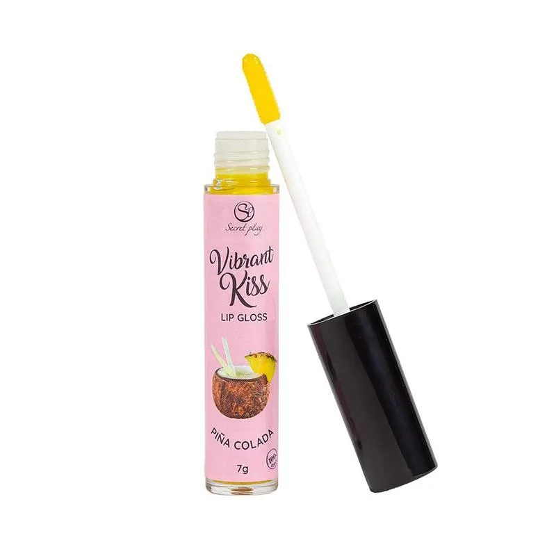 Lip Gloss Vibrant Kiss Sabor Piña Colada · SECRET PLAY · Lubricantes — Foto 2