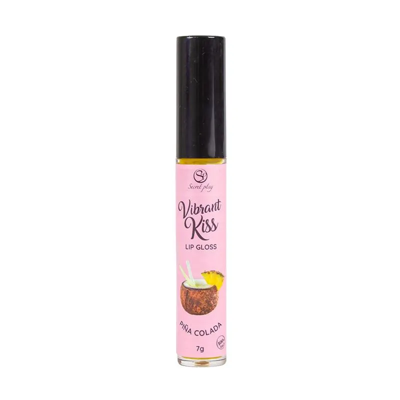 Lip Gloss Vibrant Kiss Sabor Piña Colada · SECRET PLAY · Lubricantes — Foto 4