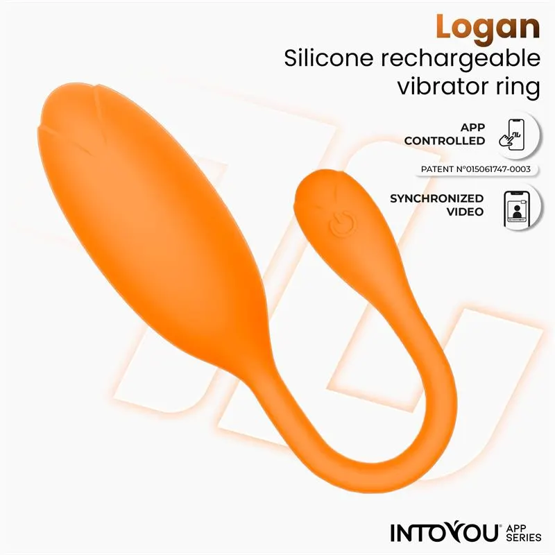 Logan Huevo Vibrador con APP Silicona Unibody Naranja · INTOYOU APP SERIES · Huevos y Balas Vibradoras — photo 3