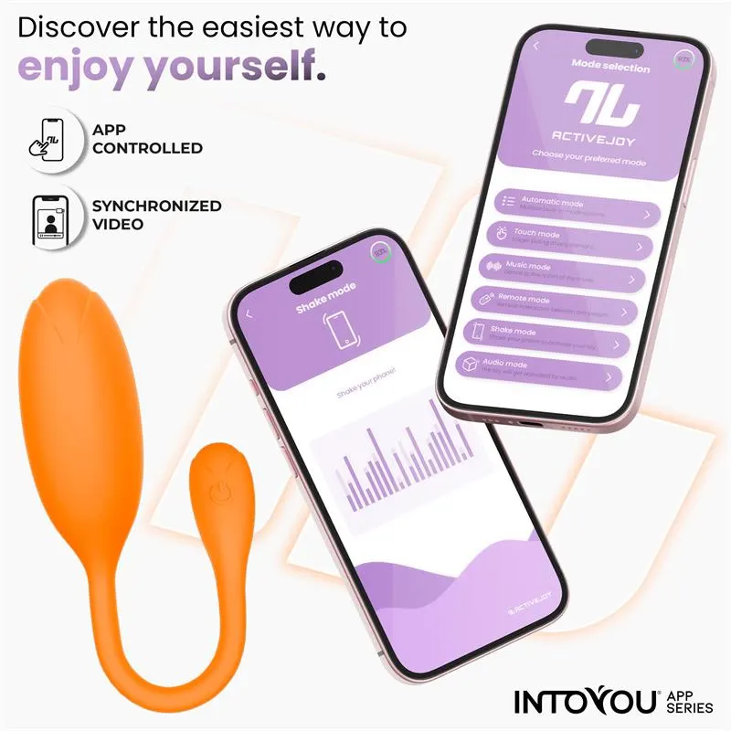 Logan Huevo Vibrador con APP Silicona Unibody Naranja · INTOYOU APP SERIES · Huevos y Balas Vibradoras — photo 6