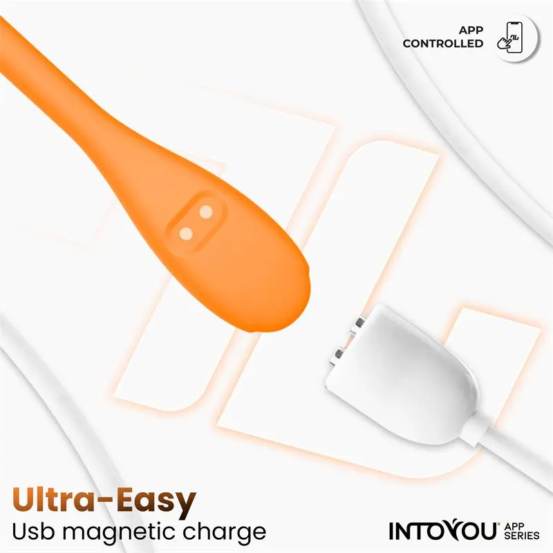 Logan Huevo Vibrador con APP Silicona Unibody Naranja · INTOYOU APP SERIES · Huevos y Balas Vibradoras — photo 8