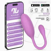 Logan Huevo Vibrador con APP Silicona Unibody Púrpura · INTOYOU APP SERIES · Huevos y Balas Vibradoras